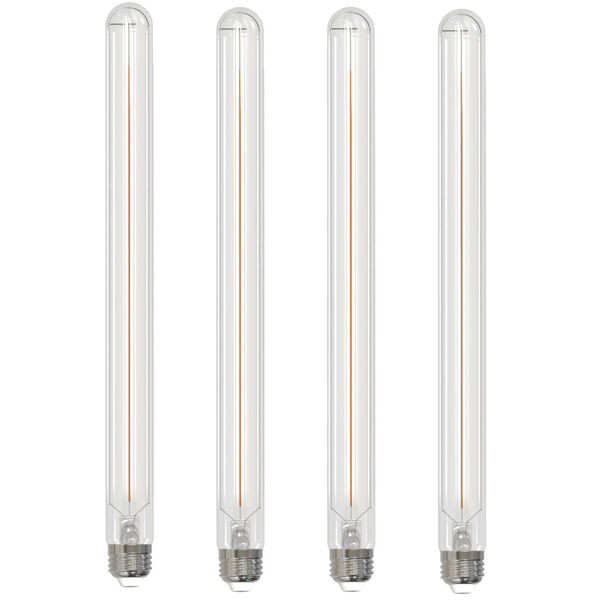 Pack of 4 Clear Glass 15-Inch T9 LED Medium E26 Dimmable 5W 2700K Light Bulb, image 1