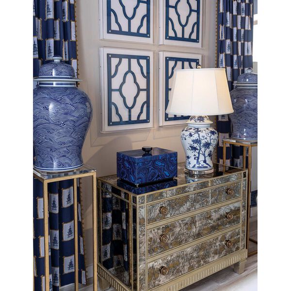 Malachite Blue Decorative Box, image 4