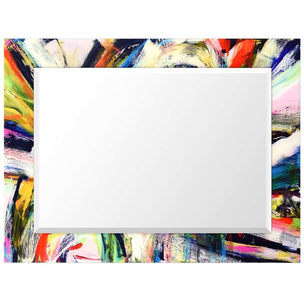 Rock Star Multicolor 40 x 30-Inch Rectangular Beveled Wall Mirror, image 5