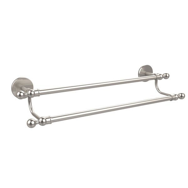 Skyline Collection 24 Inch Double Towel Bar, Satin Nickel, image 1
