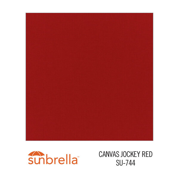Intech Grey Outdoor Sectional Sunbrella Canvas Jockey Red cushion, 6 Piece, image 2