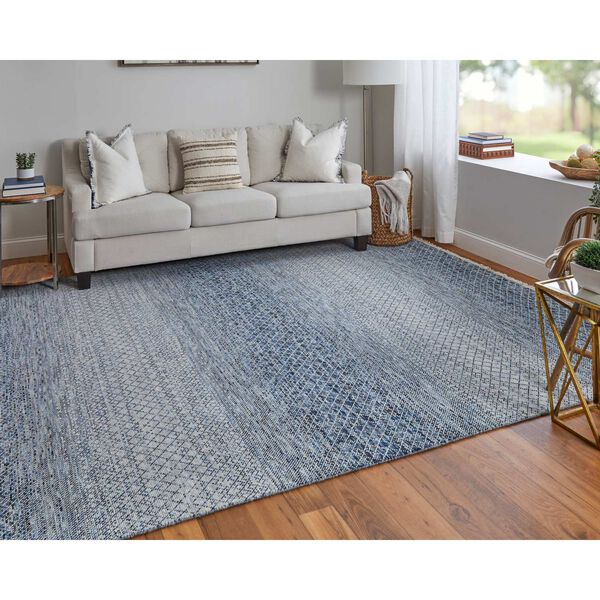 Branson Blue Ivory Rectangular 5 Ft. 6 In. x 8 Ft. 6 In. Area Rug, image 4