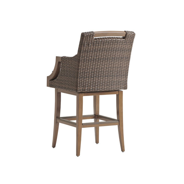 Harbor Isle Brown and Blue 30-Inch Bar Stool, image 2