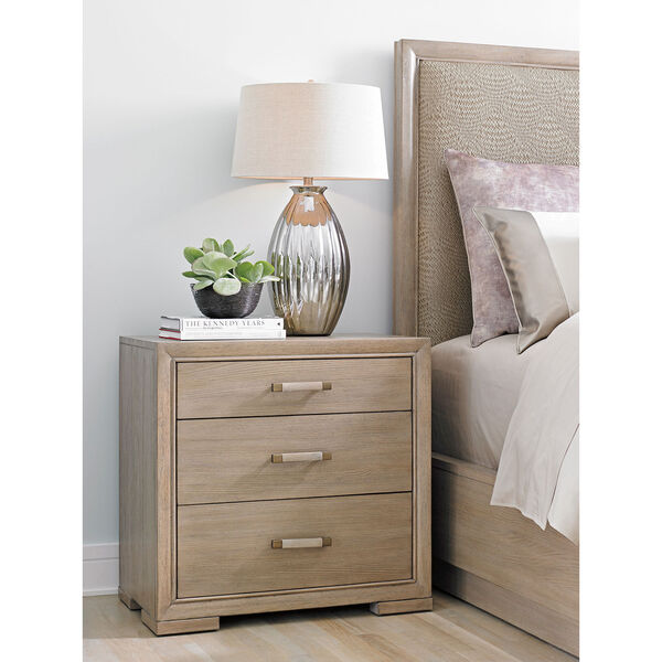 Shadow Play Taupe Marceline Nightstand, image 2