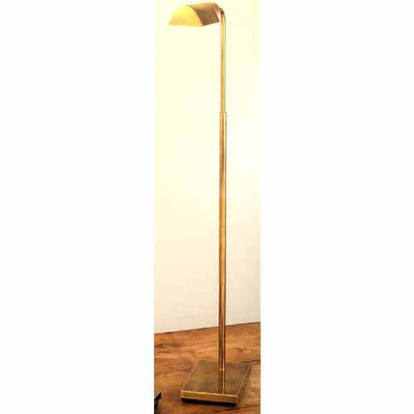 Studio Adjustable Floor Lamp in Hand-Rubbed Antique Brass by Studio VC, image 1