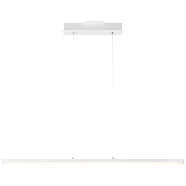 Float Matte White 36-Inch LED Pendant with Acrylic Lens Shade, image 3