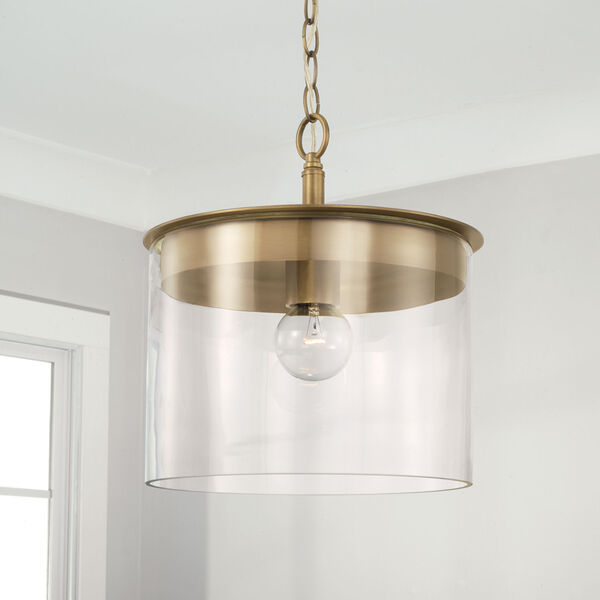 HomePlace Mason One-Light Semi-Flush or Pendant with Clear Glass, image 4