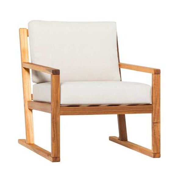 Prenton Natural Outdoor Slat Back Club Chair, image 1
