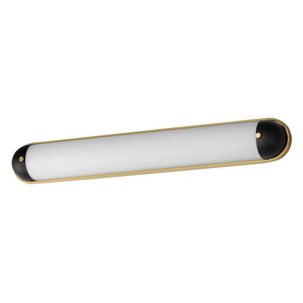 Capsule Black Natural Aged Brass 36-Inch One-Light Bath Strip, image 1