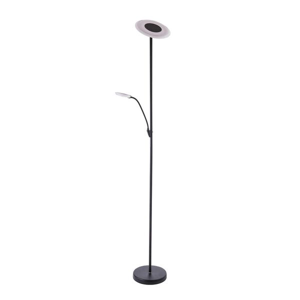Iggy Black 72-Inch Two-Light LED Torchiere Floor Lamp - (Open Box), image 2