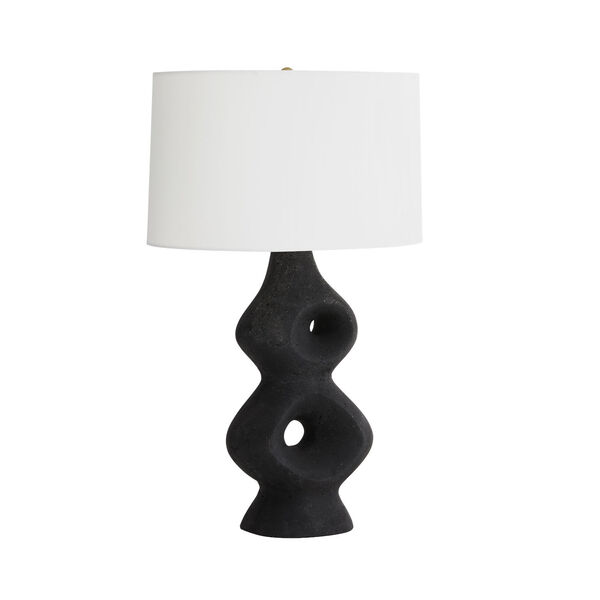 Jemai Charcoal and Off White One-Light Table Lamp, image 3