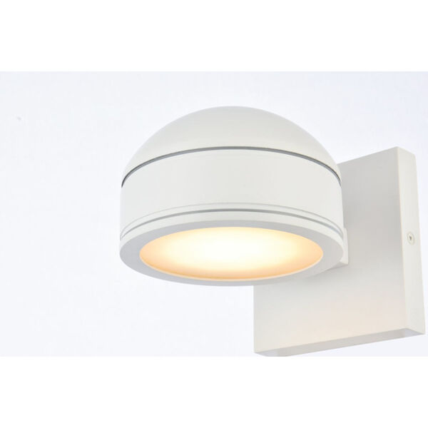 Raine White 250 Lumens Eight-Light LED Outdoor Wall Sconce, image 3