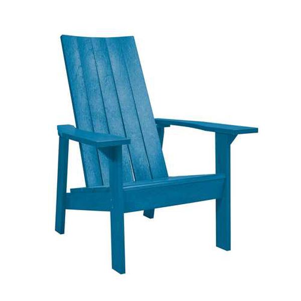 Capterra Casual Pacific Blue Outdoor Flatback Adirondack Chair, image 7