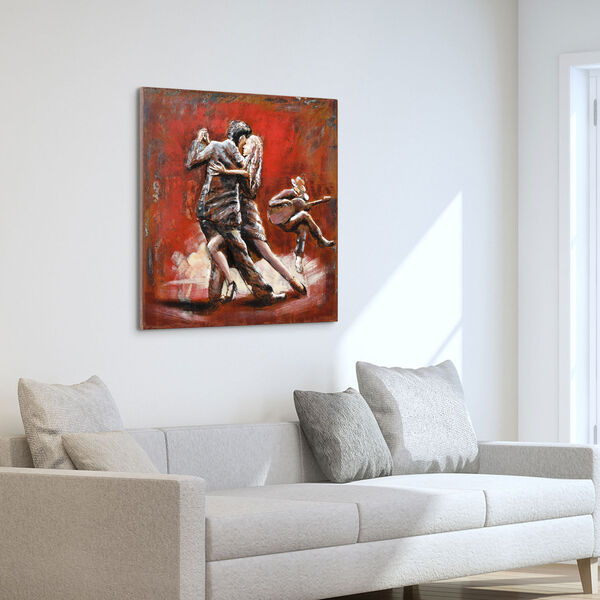 Dance Mixed Media Iron Hand Painted Dimensional Wall Art, image 5