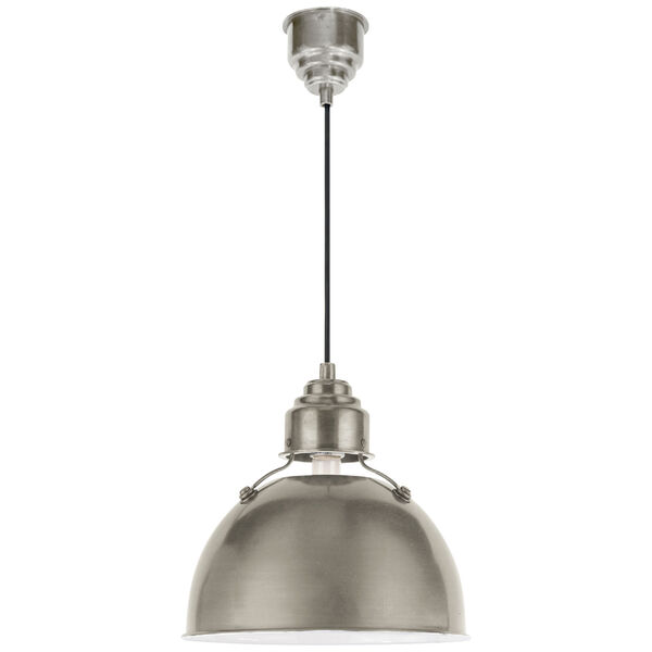 Eugene Small Pendant in Antique Nickel by Thomas O'Brien, image 1