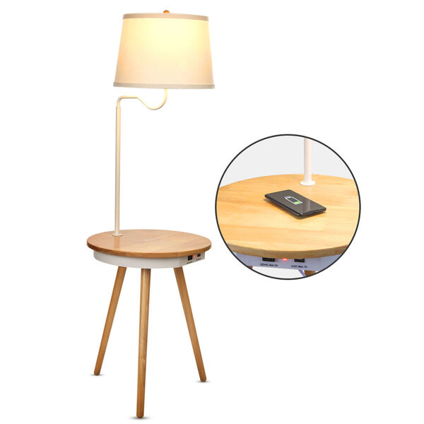 Owen LED Floor Lamp with Table, image 1