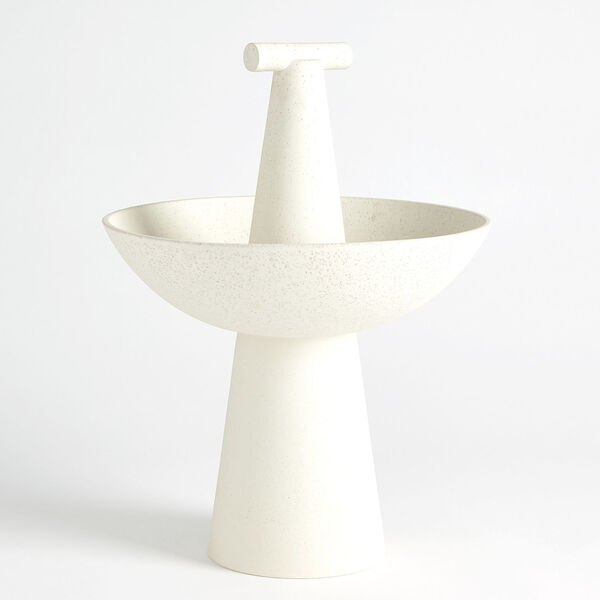 Champion White Clay Baked Tall Bowl, image 2