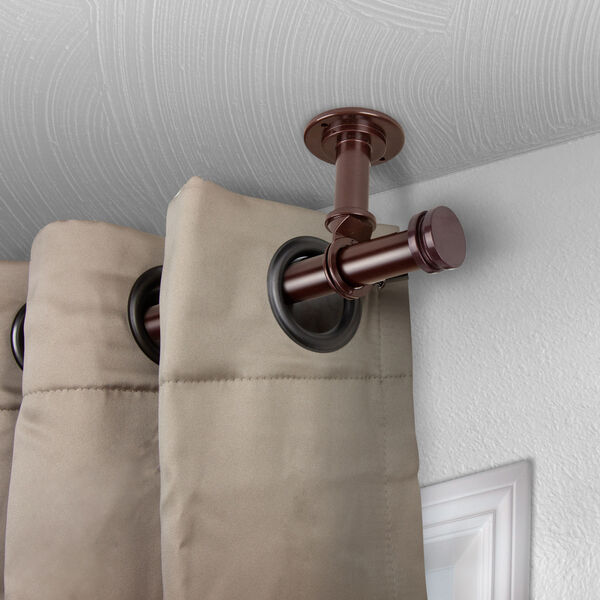 Bun Bronze 48-84 Inches Ceiling Curtain Rod, image 2
