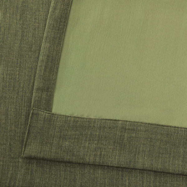 Tuscany Green Faux Linen Blackout Single Panel Curtain 50 x 84, image 6
