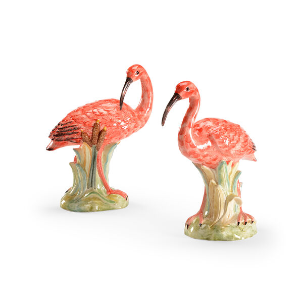 Red Ibis Figurines- Pair, image 1