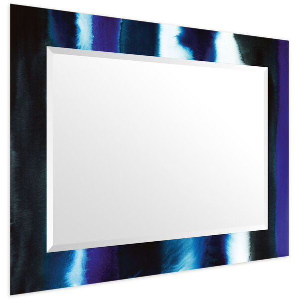 Run Off Blue 40 x 30-Inch Rectangular Beveled Wall Mirror, image 4