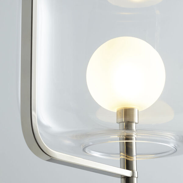 Polished Nickel Isotope Floor Lamp, image 2