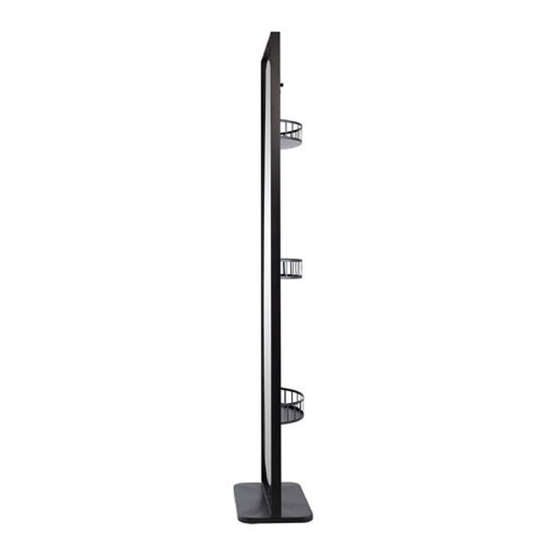 Black Full Length Mirror with Metal Stand, image 4