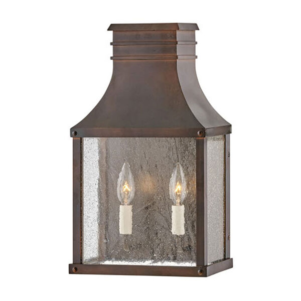 Beacon Hill Blackened Copper Two-Light 8-Inch Outdoor Wall Mount, image 1