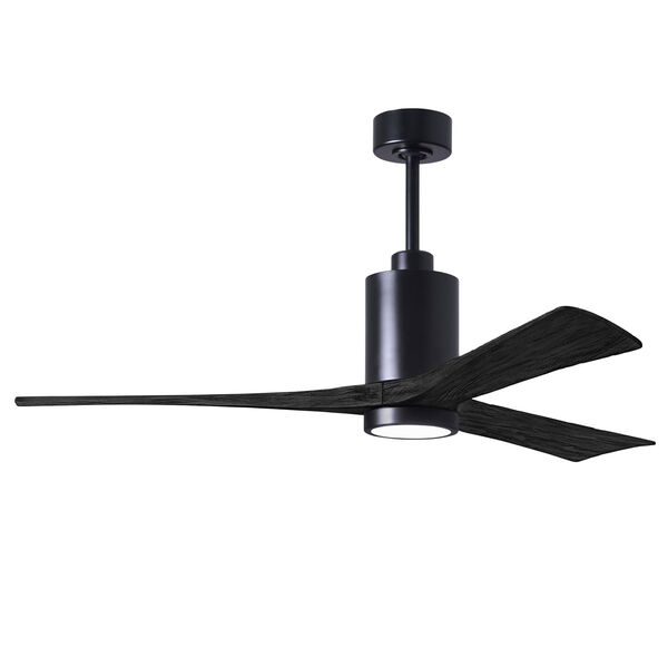 Patricia-3 Matte Black 60-Inch Ceiling Fan with LED Light Kit, image 4