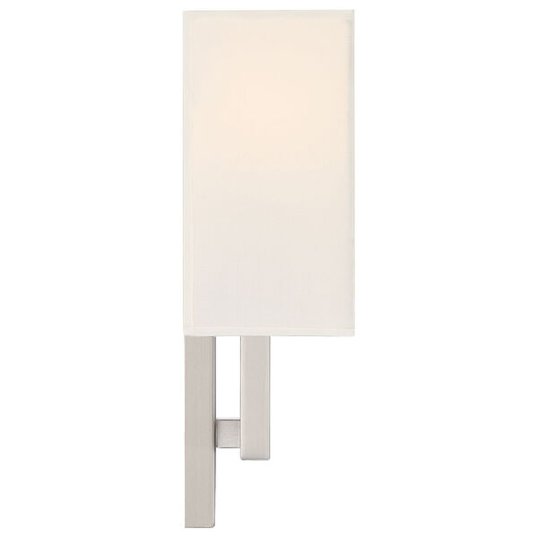 Mid Town Silver Rectangular Two-Light LED Wall Sconce, image 4
