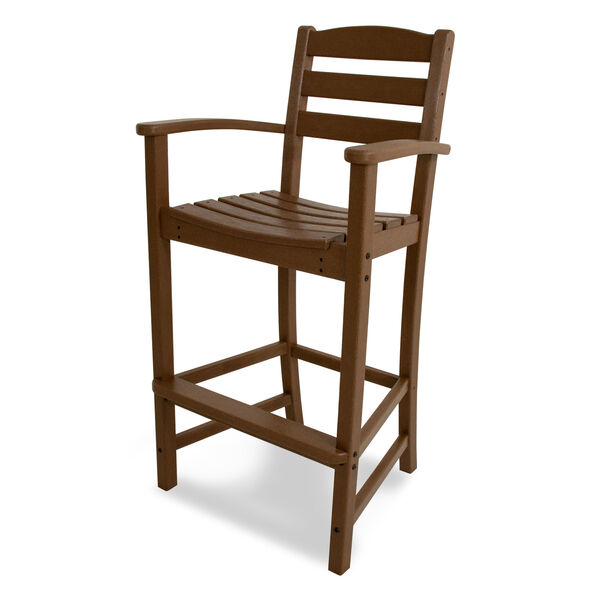 La Casa Café Teak Bar Height Arm Chair, image 1