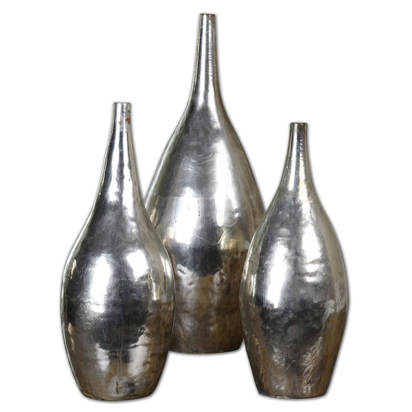 Rajata Silver 16-Inch Vase Set of 3, image 1