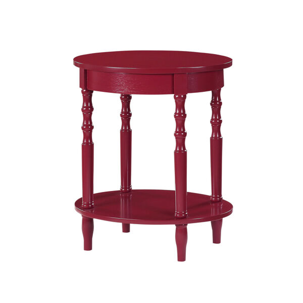 Classic Accents Cranberry Red Brandi Oval End Table, image 1