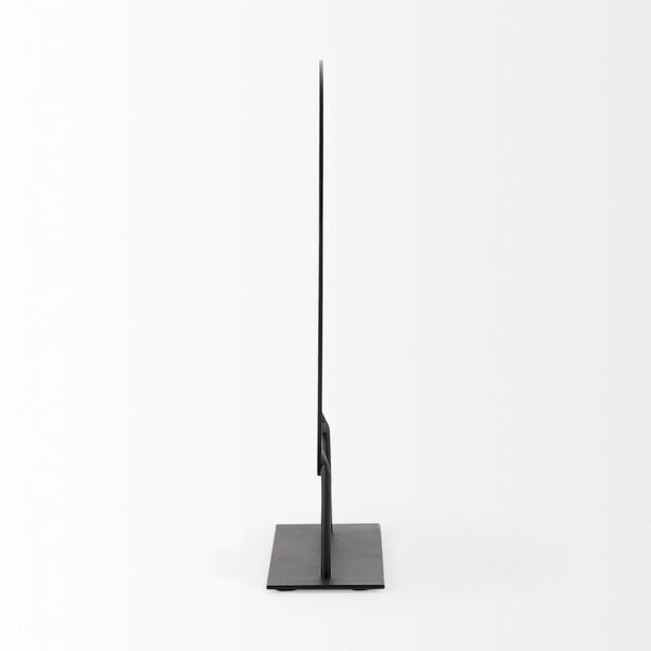 Micra Black Metal Decorative Object in Stand, image 3