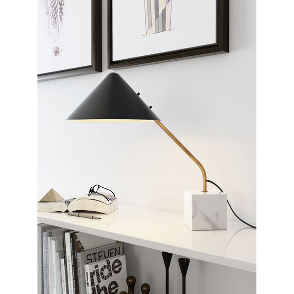 Pike Black One-Light Desk Lamp, image 2