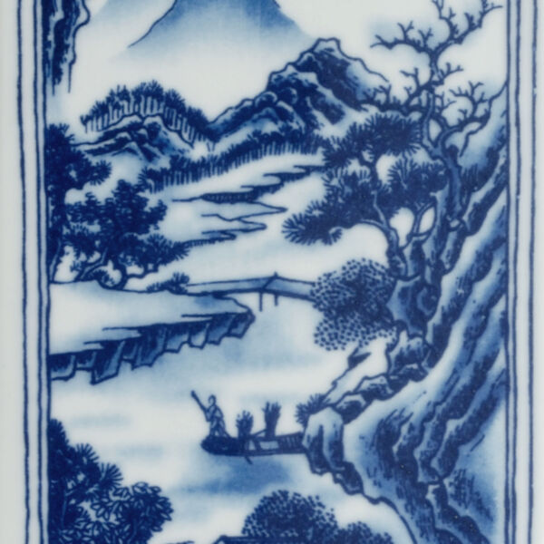 Qing Blue and White Vase, image 2