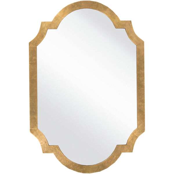 Franklin Aged Gold Decorative Arched and Crowned Mirror, image 1