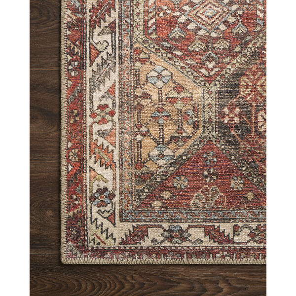 Loren Spice and Multicolor 7 Ft. 6 In. x 9 Ft. 6 In. Power Loomed Rug, image 4
