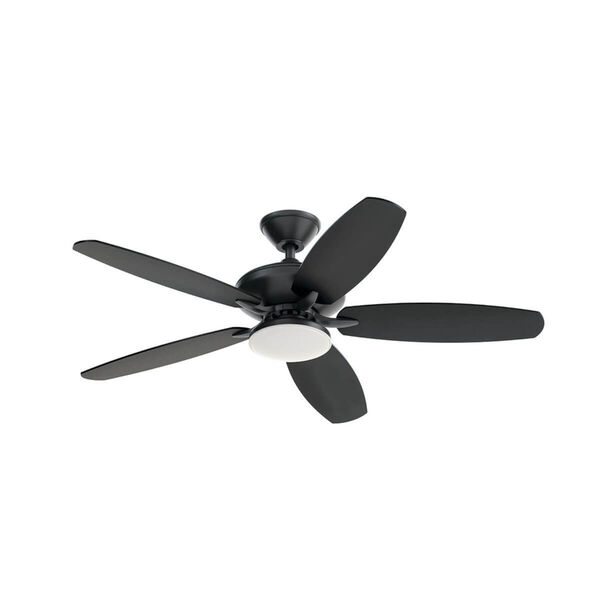 Renew Designer Satin Black 52-Inch LED Ceiling Fan, image 1