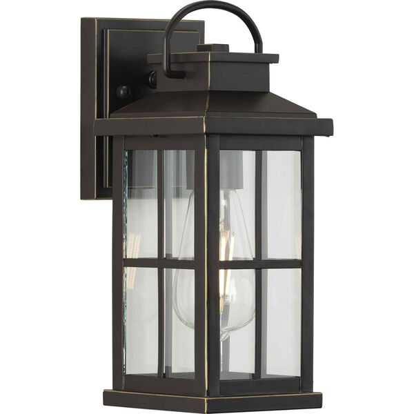 P560264-020: Williamston Antique Bronze One-Light Outdoor Wall Lantern with Clear Glass, image 1