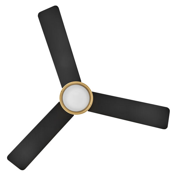 Chet Heritage Brass and Matte Black 48-Inch LED Ceiling Fan, image 4