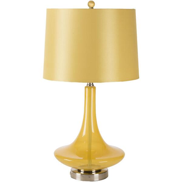 Zoey Transparent Yellow One-Light Table Lamp, image 1