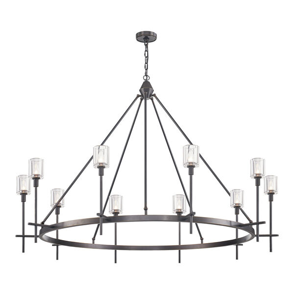 Salita 10-Light Chandelier with Clear Crystal, image 1
