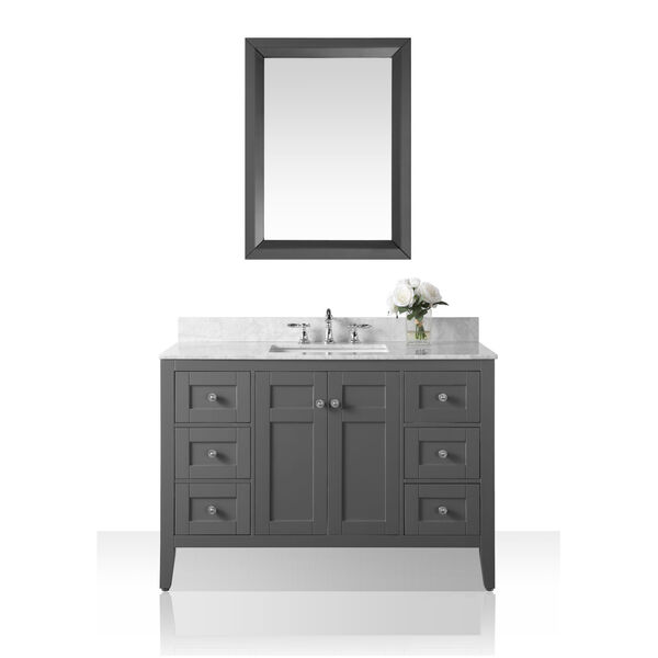 Maili Sapphire Gray 48-Inch Vanity Console with Mirror, image 1