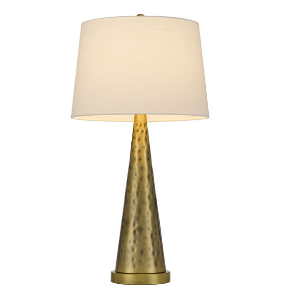 Cusago Antique Brass One-Light Table Lamp, image 4