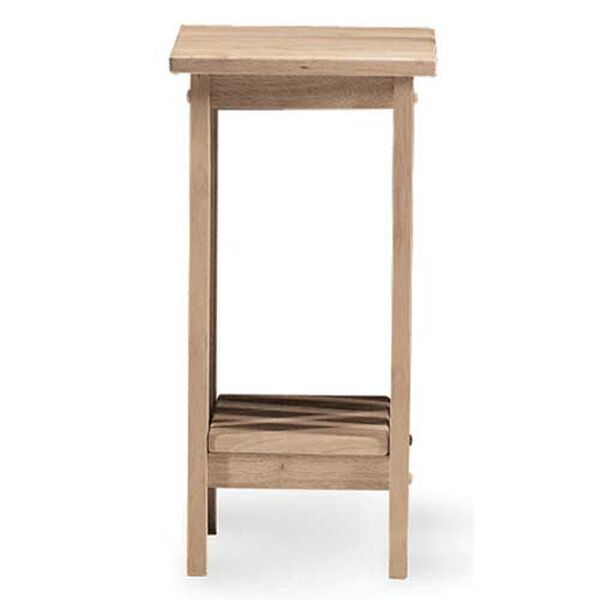Mission Unfinished 24-Inch Wood Plant Stand, image 1