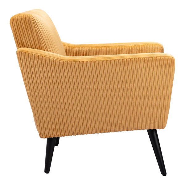 Bastille Yellow and Matte Black Accent Chair, image 2