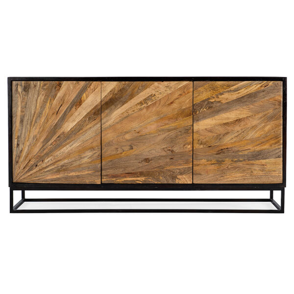 Commerce and Market Black and Natural Entertainment Console, image 4