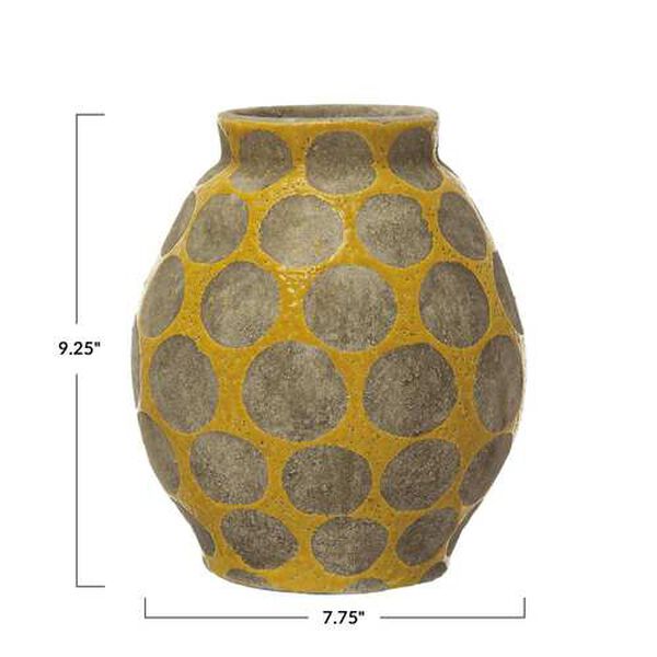 Yellow Terra-Cotta Vase, image 4