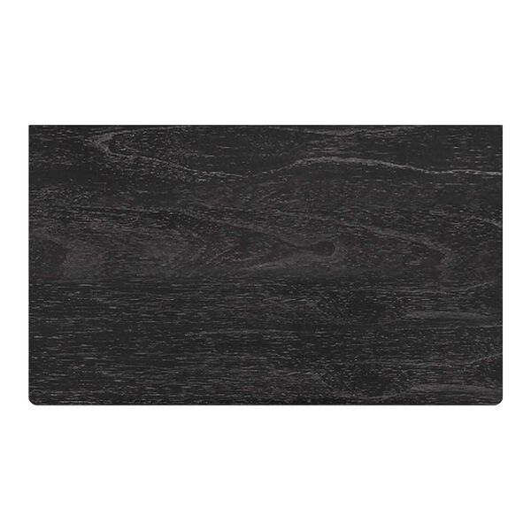 Halmstad Washed Black Wood Panel Two- Drawer Nightstand, image 5